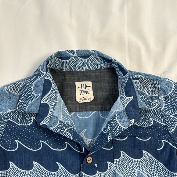 Feather 4 Arrow Boys Aloha Shirt (4T) Blue - Picture 2 of 3